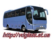 Автостекло триплекс, лобовое стекло для автобусов Temsa