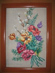 Вышитые картины, новые и старинные