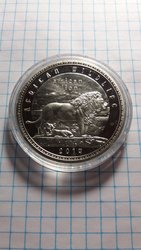 1000 квача. Замбія. Лев. 2014.